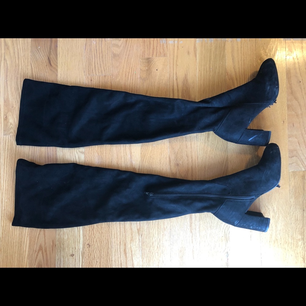 Black over the knee boots